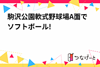 駒沢公園軟式野球場A面でソフトボール!