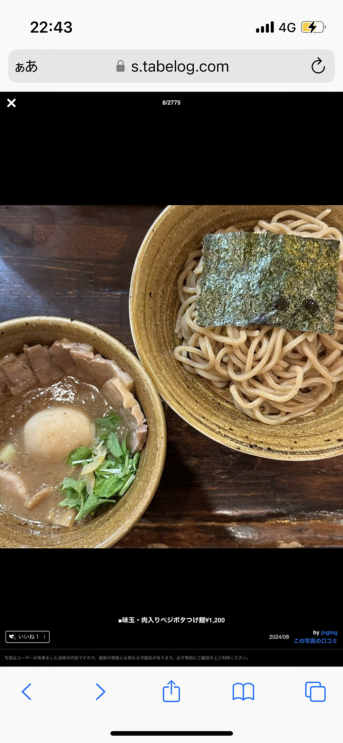 【吉祥寺:元祖ベジポタつけ麺🍜】を食べる会