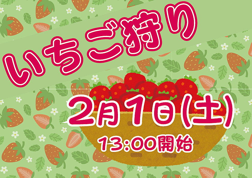 🍓いちご狩り🍓小郡のいちご農園🍓