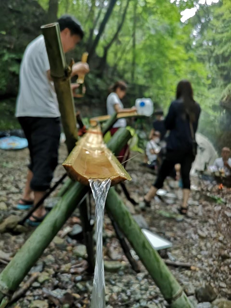 仮夏の冒険！秘境でワイルドキャンプ×流しそうめん【ブッシュクラフト】