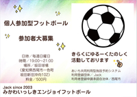 【愛知県】みかわいっしきエンジョイフットボール