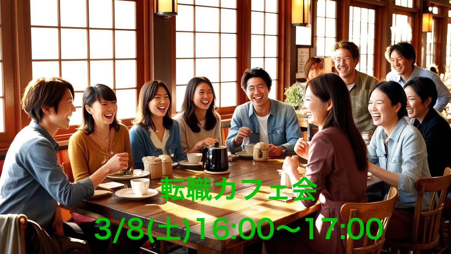 【転職カフェ会☕️】20代30代の新たな出会いと挑戦を応援！