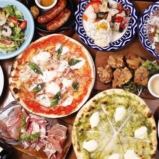 田町で楽しむ💖女性主催のピザ・パスタ・肉料理10品コース🍕🍝🍖