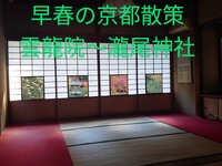 🌸春の京都散策　雲龍院〜瀧尾神社🌿