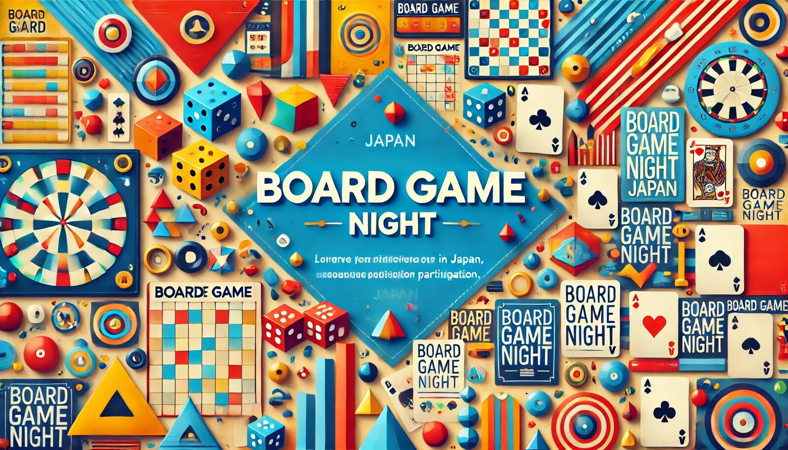 今夜初開催！飛び込み参加歓迎です！！🎲【夜のボードゲーム会】気軽に楽しむボドゲの時間🌙