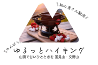 【アクセス良】ゆるっとハイキング 山頂で甘いひとときを 国見山・交野山【初心者歓迎】