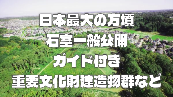 【この日一般公開】日本最大の方墳「岩屋古墳」（ガイド付き）＆房総のむらも楽しもう！