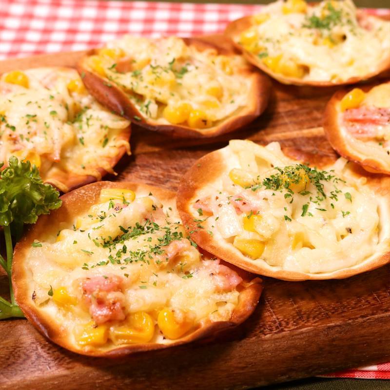 お手軽においしく 💗 餃子の皮でピザを作ろう💗 木曜の夜をアットホームに美味しく過ごす会 🍳 