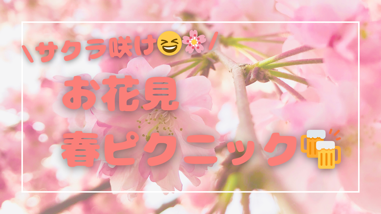 桜咲け😆🌸お花見🌸春ピクニック🧺✨