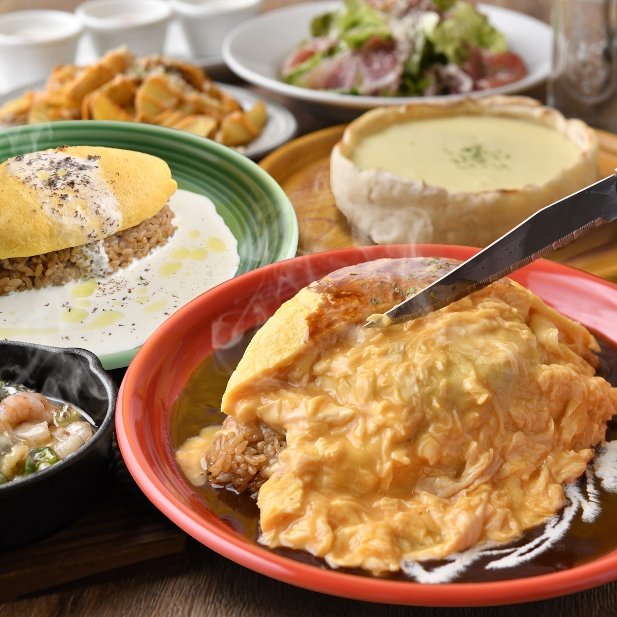 【女性主催】渋谷にある話題の「ぱっかーんオムライス専門店」に行こう〜🐶🐶🌱💫