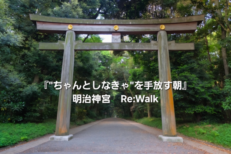 「ちゃんとしなきゃ」を手放す朝。明治神宮 Re:Walkと心ほどけるカフェ時間🌿