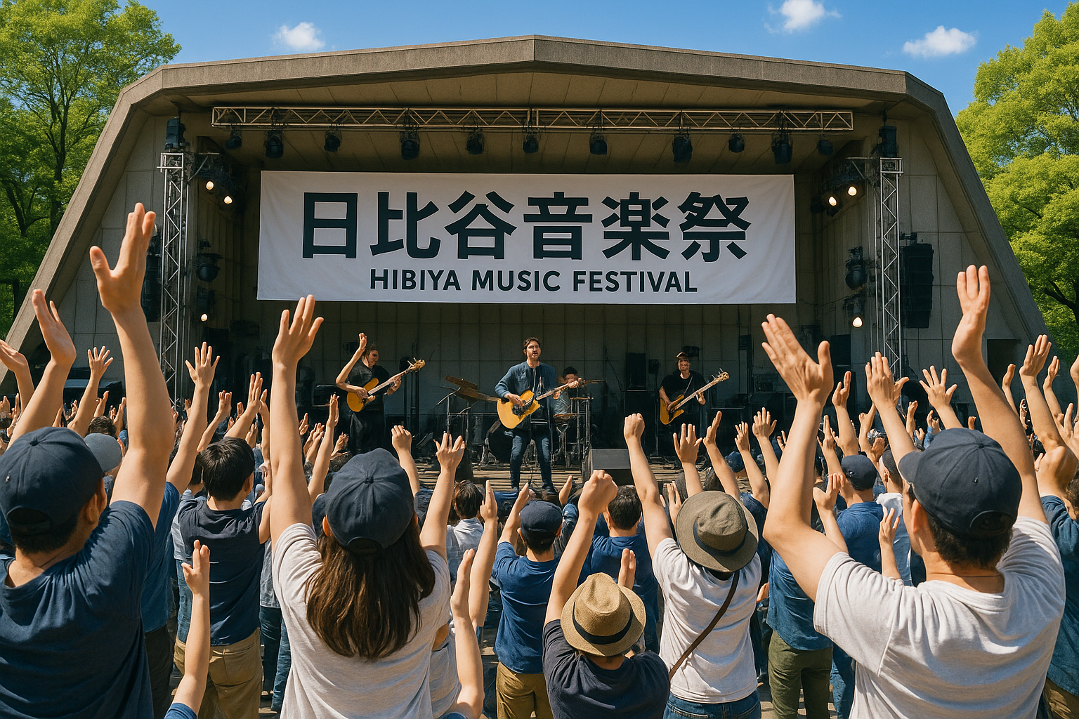🎵野外フェス🎵日比谷音楽祭に行こう会⭐好きなアーティストを複数人で見よう👨‍👩‍👧年齢問わず参加OK