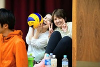 体育館スポーツやりますー！🏐🏸🏀