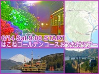 みどりあふれるはこねゴールデンコースあじさいライトアップツアー
