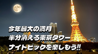 今年最大の満月と東京タワーをみながらナイトピクニックを楽しもう！