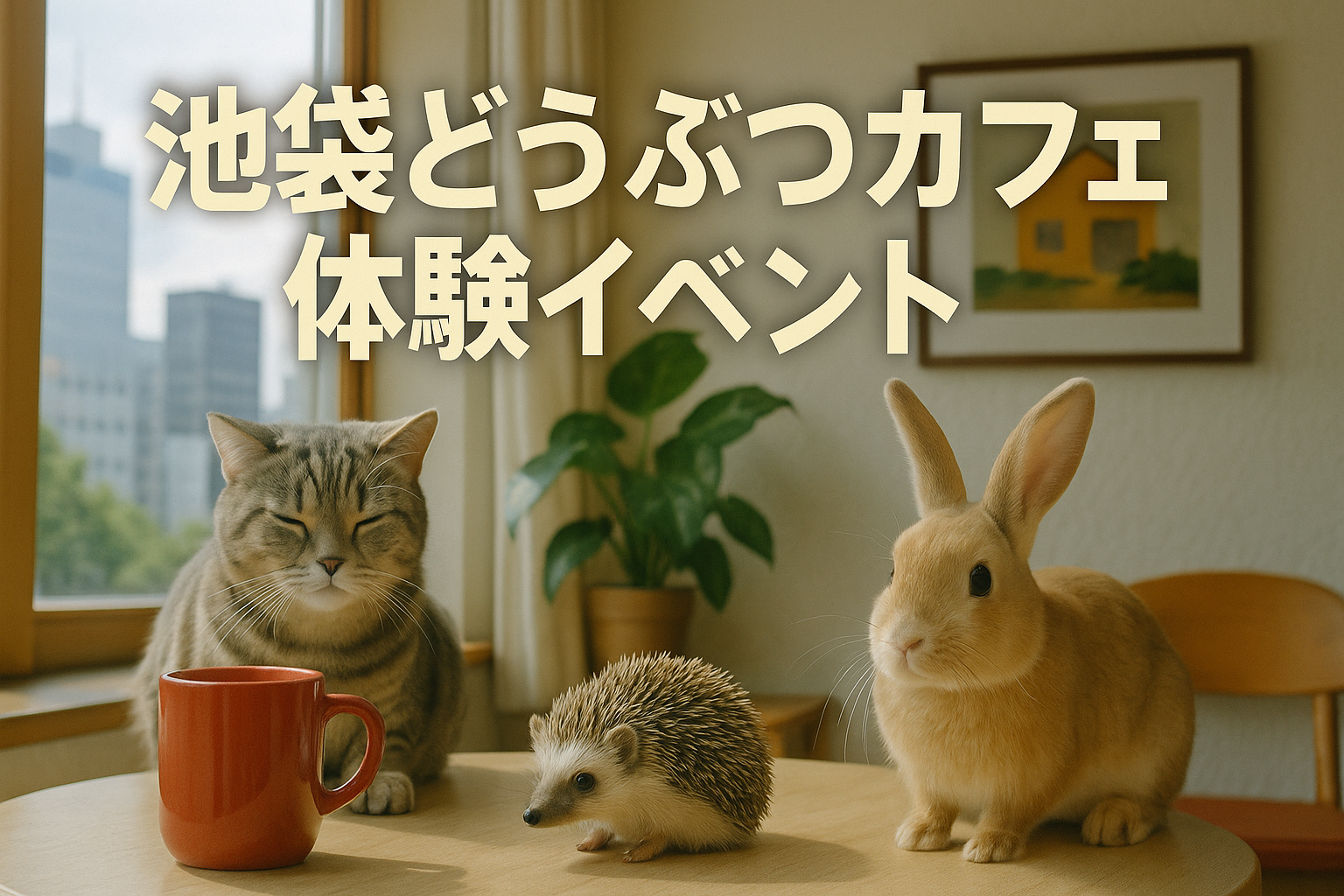 【6/6開催】「仕事終わりに癒されよう！」池袋で癒し体験☆満席必至の動物カフェ巡りツアー🐾