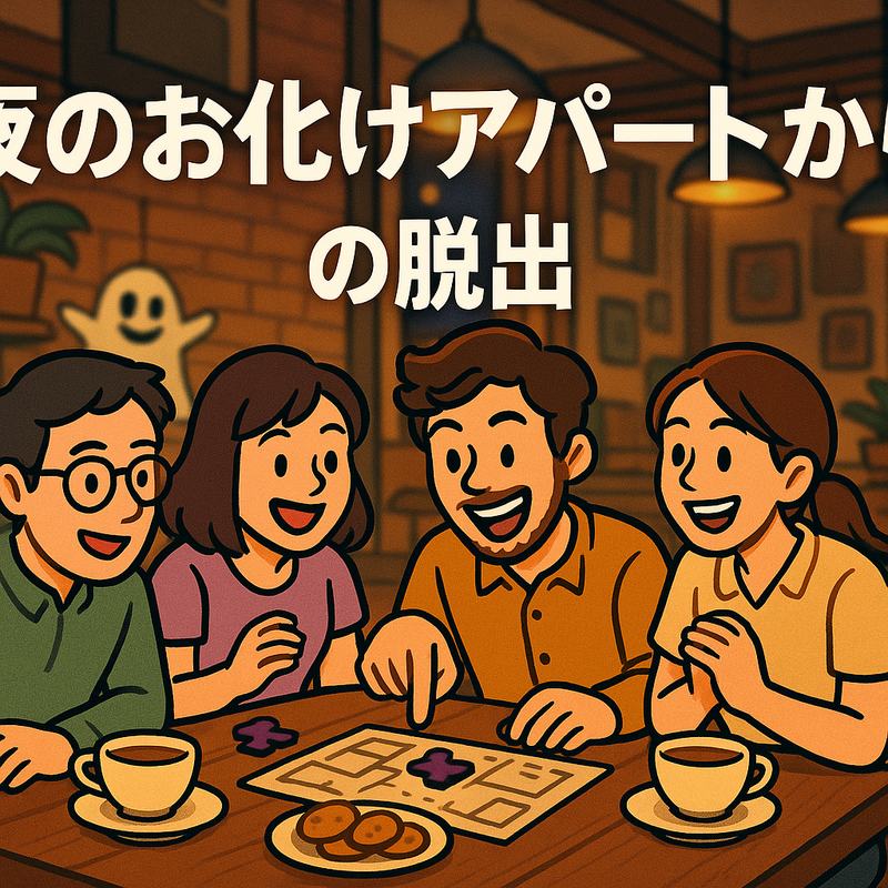 【20〜30代前半限定・初心者大歓迎】テーブルを囲んでみんなで謎解きゲーム！「夜の幽霊アパートからの脱出」