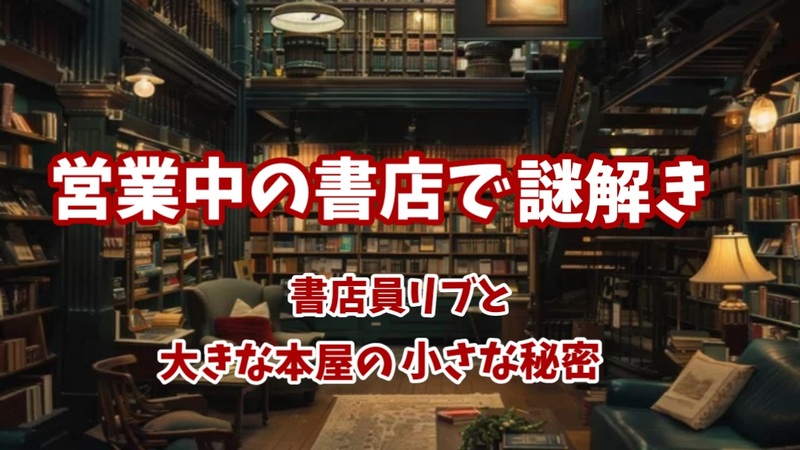 【謎解き×書店】【書店員リブと大きな本屋の小さな秘密】