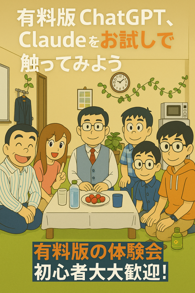 【好評に付き第2弾】有料版ChatGPT、Claudeを触ってみよう