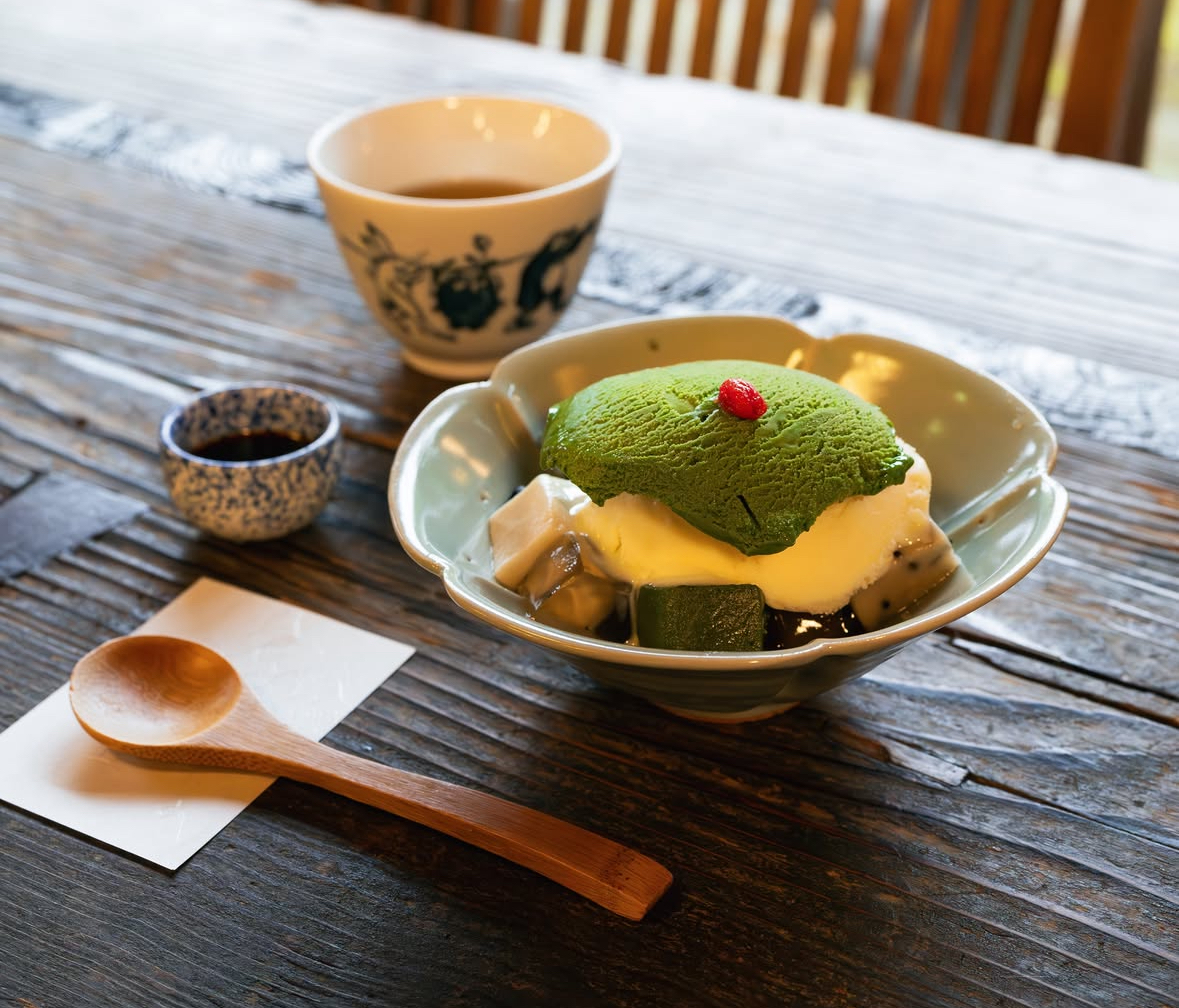 🌿営業時間2時間！？幻の甘味処「喫茶去」〜上野の生麩あんみつ〜カフェ会🍵🌿‬