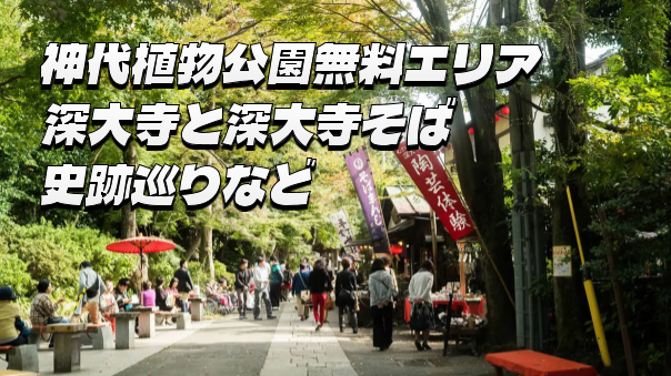 神代植物公園「無料エリア」と深大寺と史跡巡り、深大寺そばを楽しもう😉