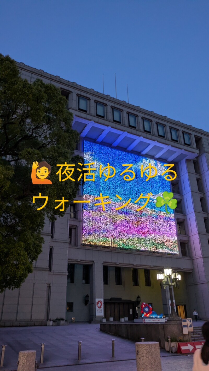 夜活ゆるゆるウォーキングat中之島