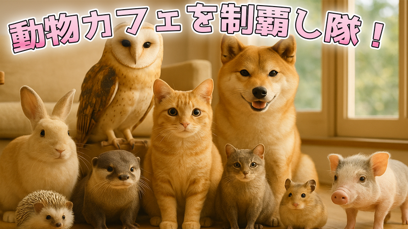 【☆7月19日(土)開催☆】池袋で動物カフェ巡り！【ひとり参加歓迎】