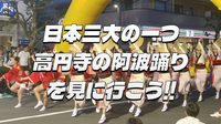 徳島市阿波おどりに次ぐ規模の「東京高円寺阿波おどり」にいってみよう！