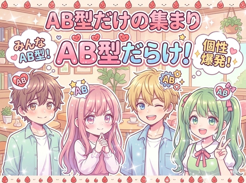 【A型女性主催】感性豊か人付き合いさっぱり！？AB型限定食事会！口下手だけど社交的に語ろう（シリーズ全4回第三弾AB型）