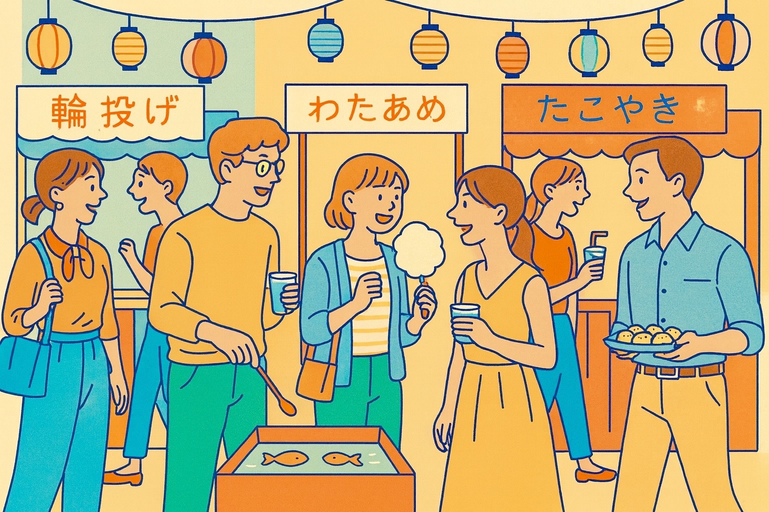 女性主催🌸友達作り×室内縁日🏮👘おしゃべり＆屋台ごはん＆ゲームで夏満喫🎐【一人参加大歓迎】