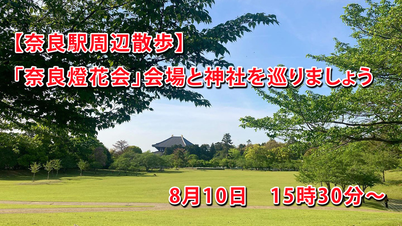 【奈良駅周辺】「奈良燈花会」会場と神社を巡りましょう