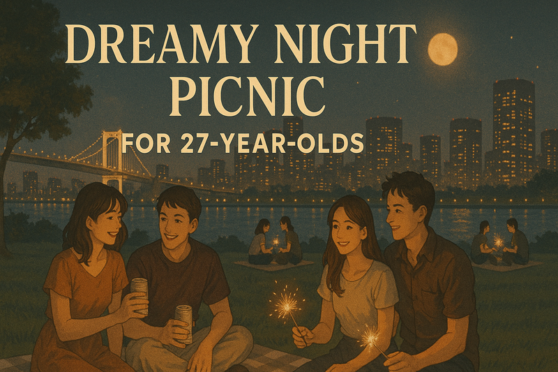 女性主催🌼【27歳限定🌟夜景×花火×語らい】都会の夜風に癒される“プレミアムナイトピクニック”＠豊洲