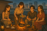 女性主催🌸【都内で贅沢夏キャンプ】焚き火でキャンプ飯を食べよう🍴🍖🔥