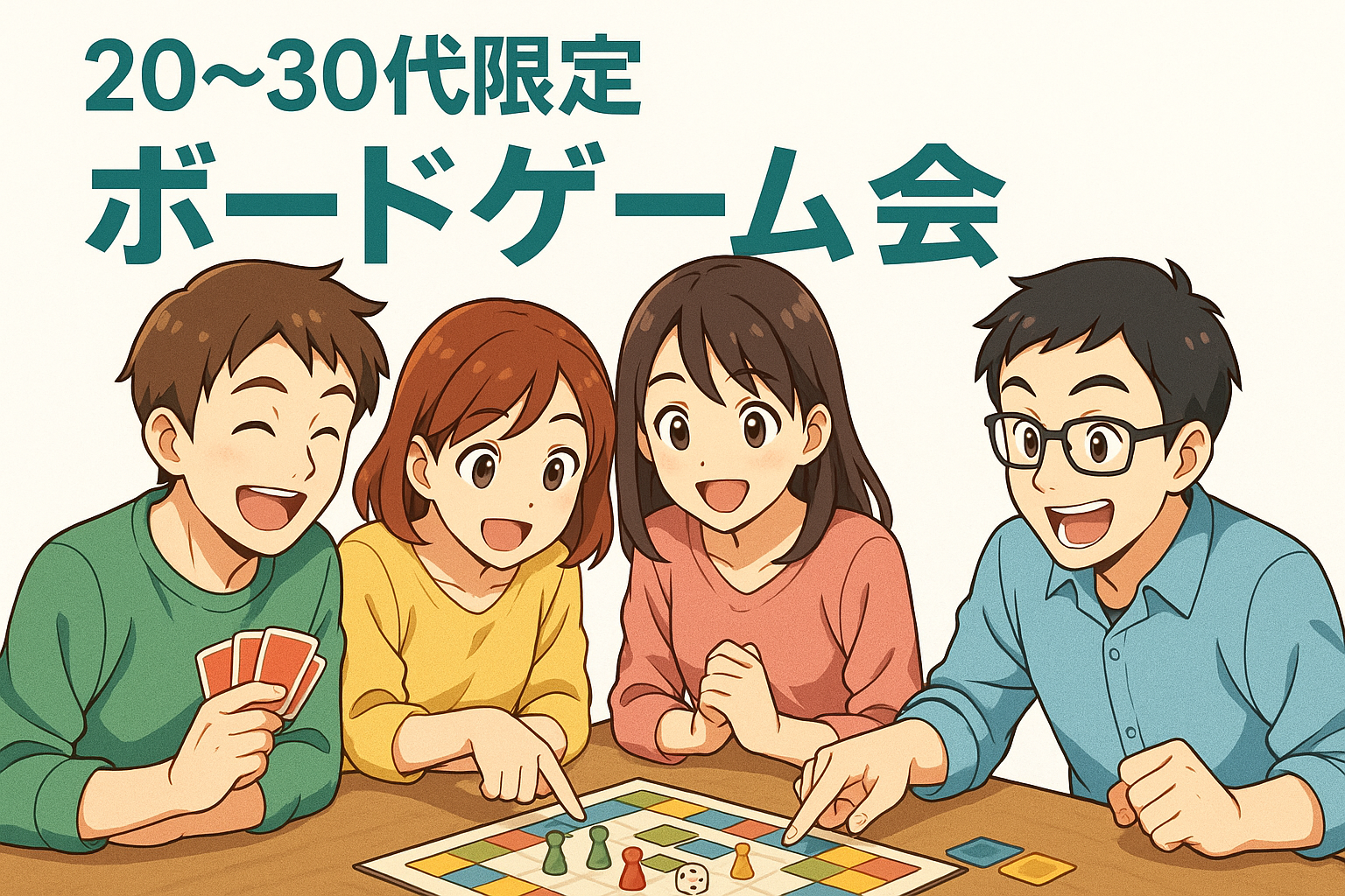 ✨水道橋開催！【20-30代限定】 ボードゲームで遊んで仲良く！