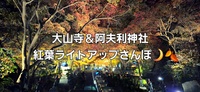 大山寺＆阿夫利神社 紅葉ライトアップさんぽ🌙🍂