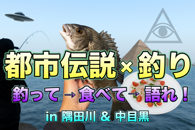 【釣り×都市伝説】都市伝説オフ会(魚釣りして釣った魚で料理を味わいながら都市伝説を語ろう!)★楽しいご縁を♪