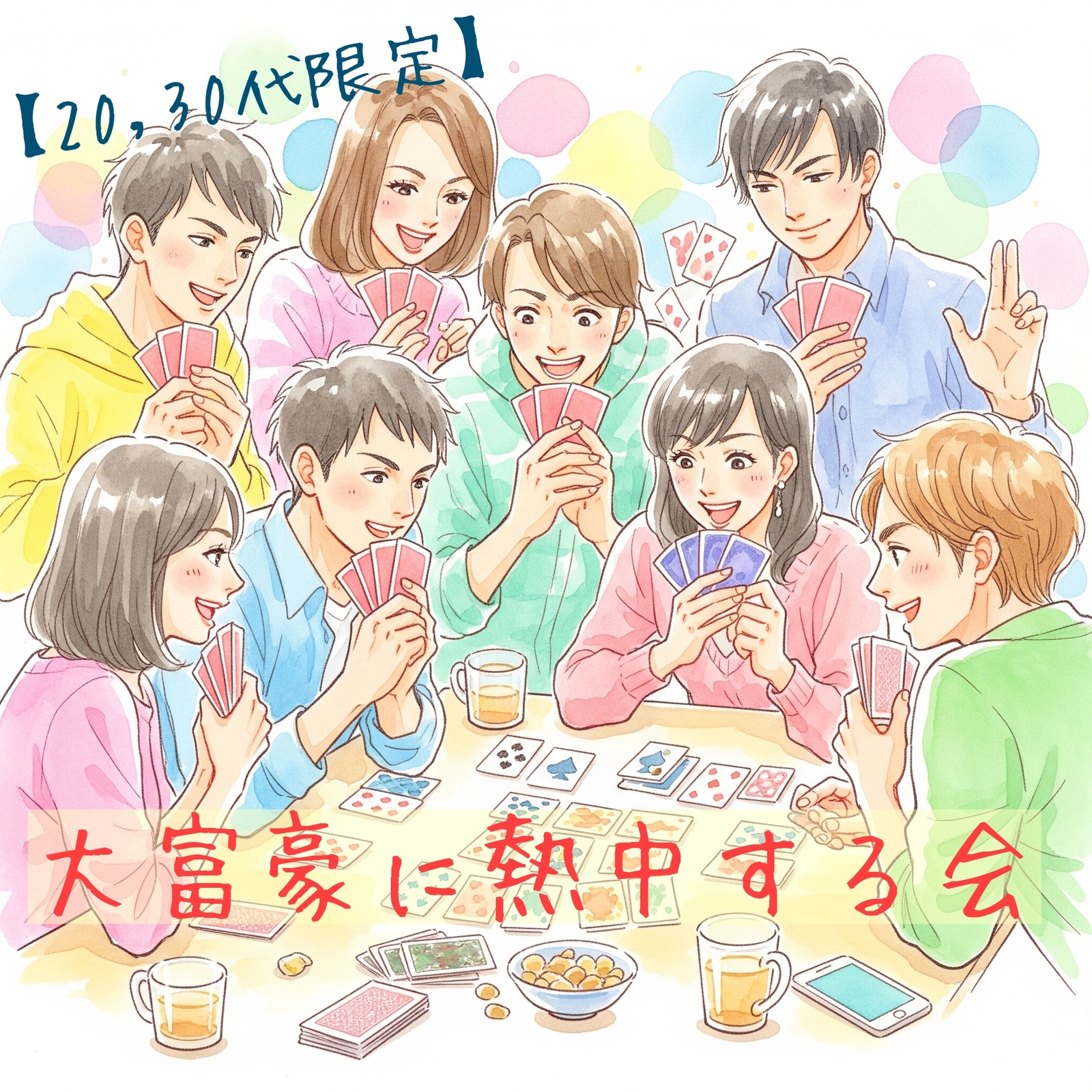 【名古屋開催☆20・30代限定】大富豪に熱中する会