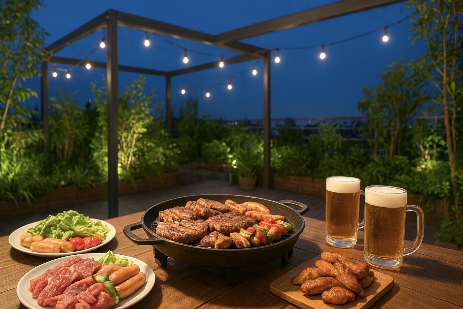 【女性募集💁‍♀️】🍖吉祥寺🍺屋上テラスBBQ🌿開放感バツグン✨お気軽1人参加OK🙆‍♀️