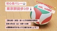 【初心者・女性大歓迎】東京駅でバレー会/20~30代中心😆