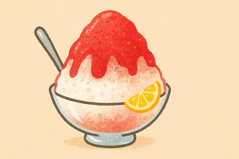 ☀️20代　朝からかき氷たべましょ〜🍧