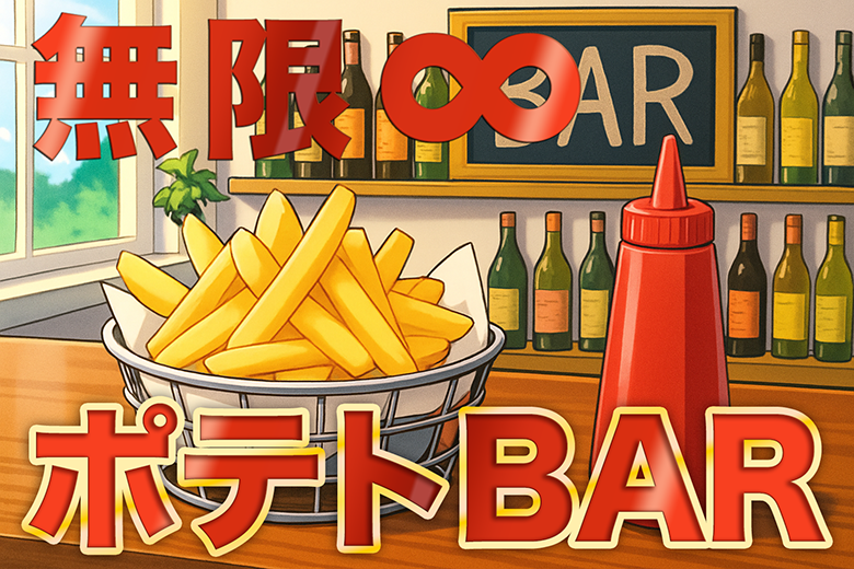 【20代30代】無限∞ポテトBAR 飲み放題付き！