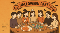 【リピーター限定】バタチキカレー×ボドゲ飲みハロウィンパーティ🎉🎃
