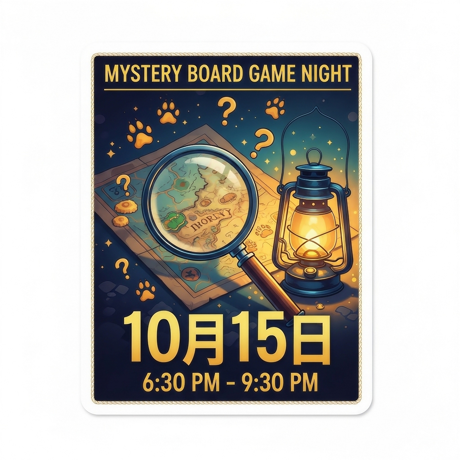 【10月15日】【初心者歓迎】第6回 物語に飛び込もう！マーダーミステリーで登場人物になって推理体験@池袋〜マダミス！