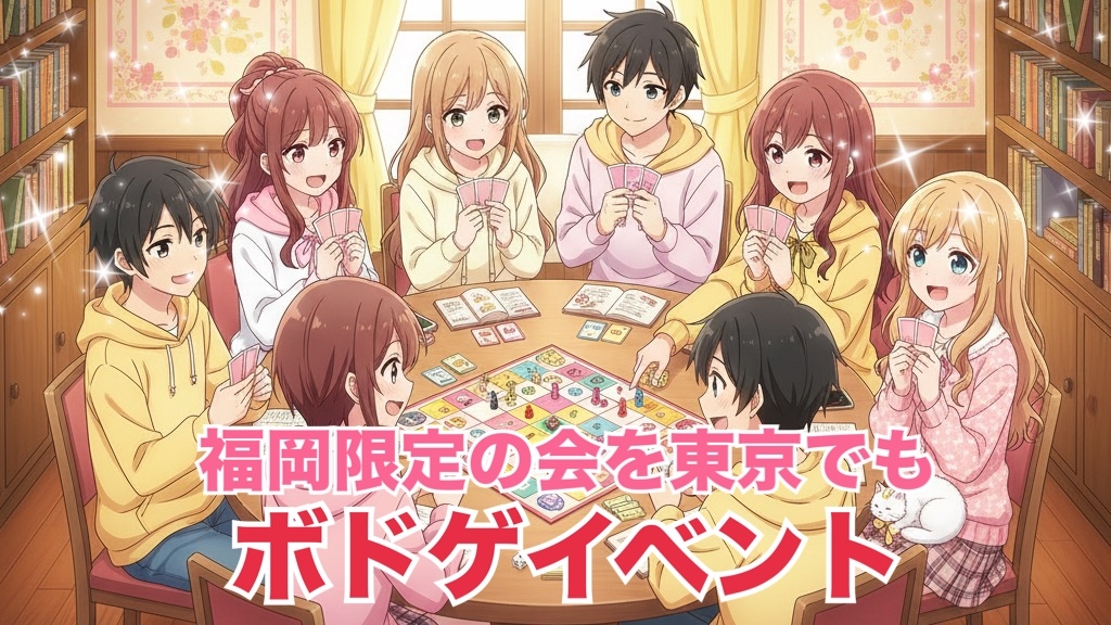 【福岡限定主催者さんとコラボ】福岡人気ボドゲサークルが東京初上陸♪初心者さん大歓迎♪懇切丁寧に教えてくれます♪
