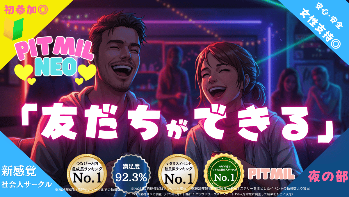 夜に遊ぼう。マーダーミステリー会NEO🔰初心者・未経験者限定🔰女性支持◎【軽食付き】マダミス初心者限定