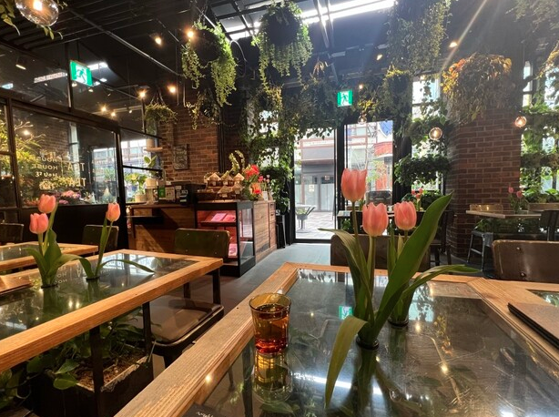 【男女共催】赤坂の花と緑であふれるカフェで朝活しよう！