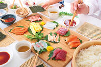 海苔とご飯でまーきまき♪"自分で作る海鮮手巻き寿司オフ会"❥ お初さん大歓迎♪土曜は一日盛り上がるぞー！！