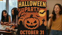 10/31 🇺🇸のオリビア主催　欧米式ハロウィンハウスパーティー 10名前後