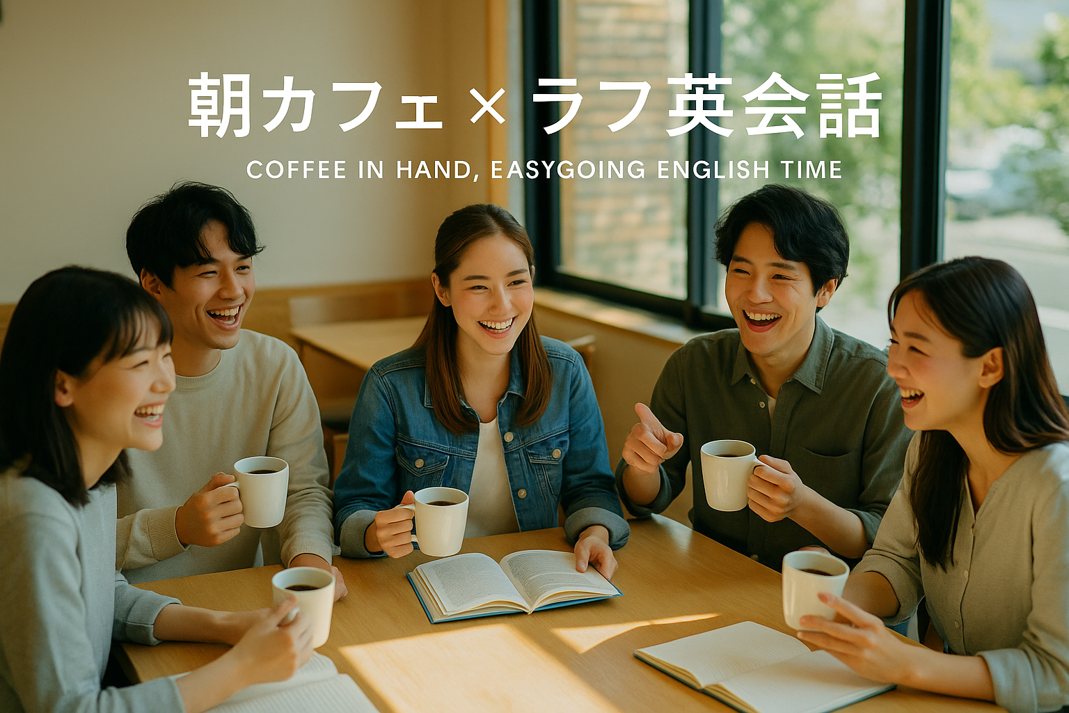 【朝カフェ×ラフ英会話】コーヒー片手にゆるっと英語タイム