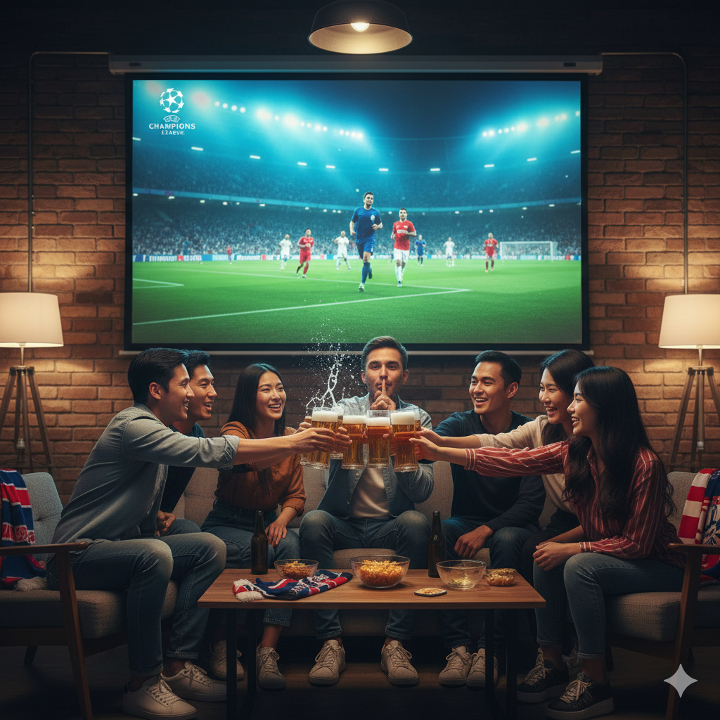 【早割あと2日/残り2枚】【12/10(水)・板橋駅徒歩3分🍺】欧州CL観戦会🏆手作りラーメン付き🍜